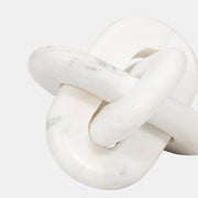 MARBLE , KNOT DECOR , WHITE