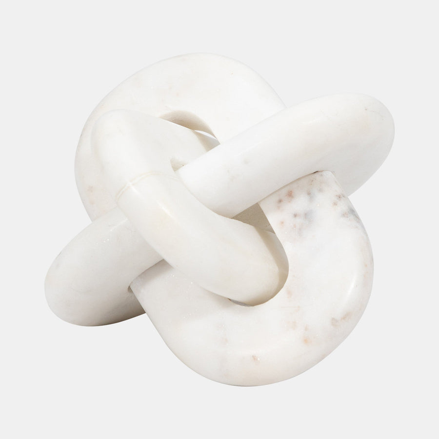 MARBLE , KNOT DECOR , WHITE