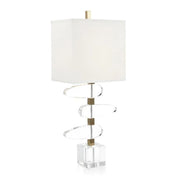 ASYMMETRICAL CRYSTAL TABLE LAMP