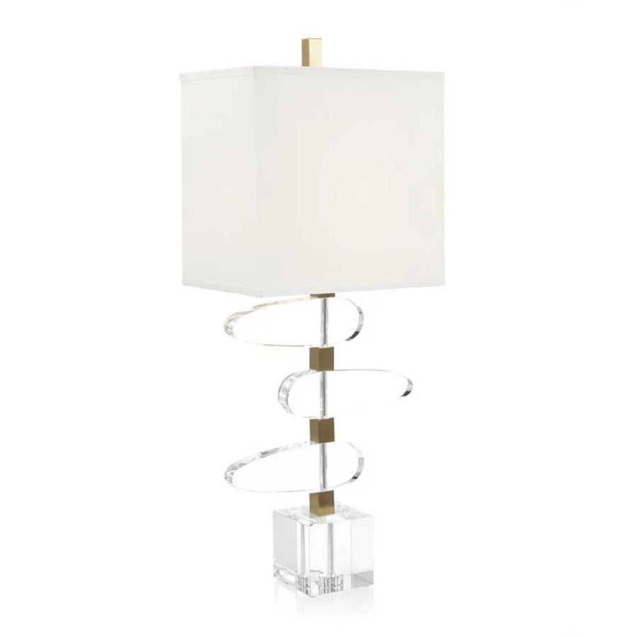 ASYMMETRICAL CRYSTAL TABLE LAMP