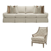 TIFFANY PEARL LIVING SET - TWO SOFAS & TWO CHAIRS