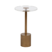 TALIA ACRYLIC AND MARBLE ACCENT TABLE