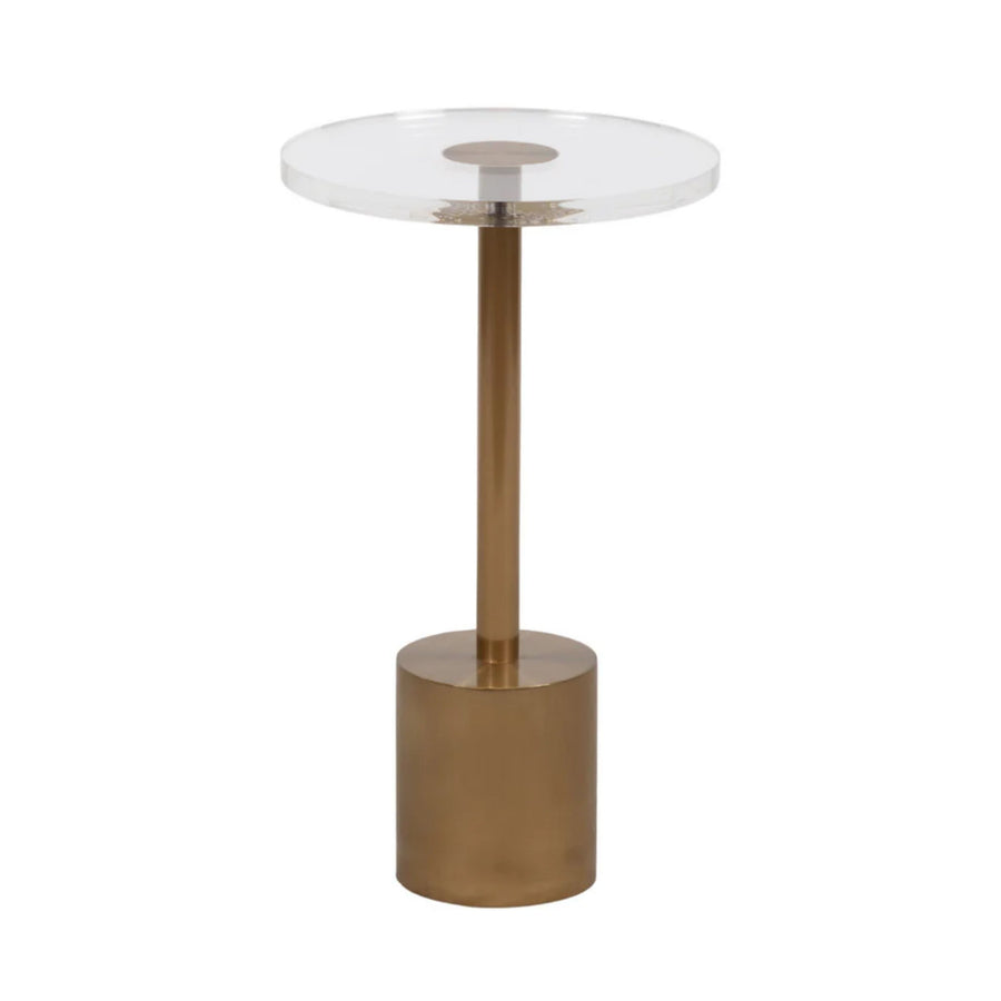 TALIA ACRYLIC AND MARBLE ACCENT TABLE