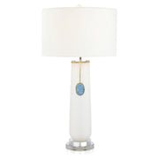 ROUNDED CERULEAN TABLE LAMP