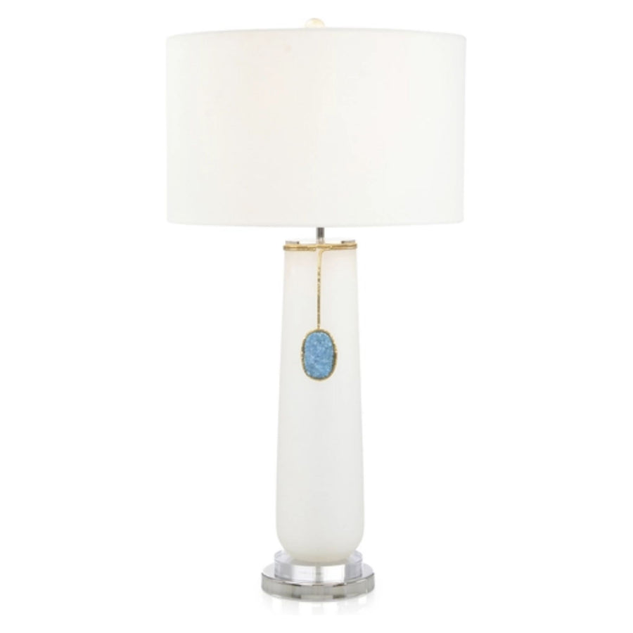 ROUNDED CERULEAN TABLE LAMP