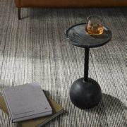 VIOLA ACCENT TABLE - BLACK MARBLE