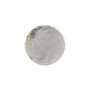 VIOLA ACCENT TABLE - POLISHED WHITE MARBLE