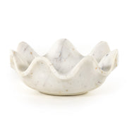 LOTUS BOWL- POLISHED WHITE MARBLE SOLID