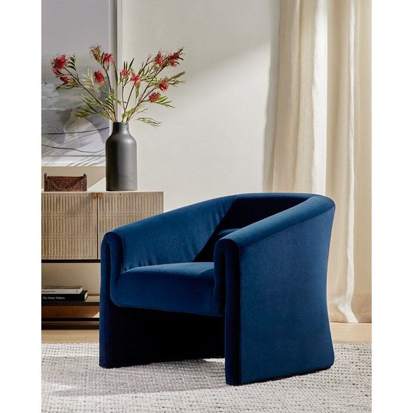 ELMORE CHAIR -MODERN VELVET INK