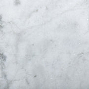 MODERN MARBLE SMALL PEDESTAL - WHITE & GREY SPECKLED MARBLE