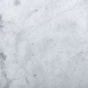 MODERN MARBLE SMALL PEDESTAL - WHITE & GREY SPECKLED MARBLE