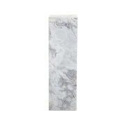 MODERN MARBLE PEDESTAL - WHITE & GREY SPECKLED MARBLE