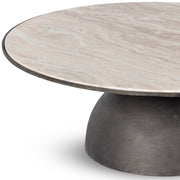 CORBETT LARGE COFFEE TABLE-CREAMY TAUPE MARBLE