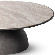 CORBETT LARGE COFFEE TABLE-CREAMY TAUPE MARBLE
