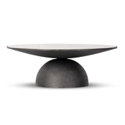 CORBETT LARGE COFFEE TABLE-CREAMY TAUPE MARBLE