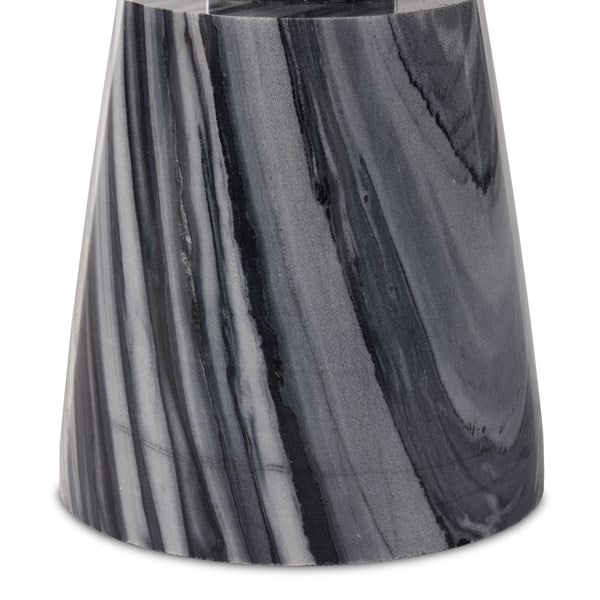 ROWE END TABLE-EBONY MARBLE