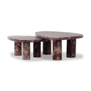 ZION COFFEE TABLE - MERLOT MARBLE