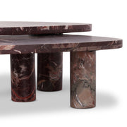 ZION COFFEE TABLE - MERLOT MARBLE
