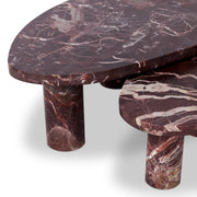 ZION COFFEE TABLE - MERLOT MARBLE