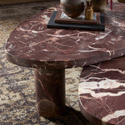 ZION COFFEE TABLE - MERLOT MARBLE
