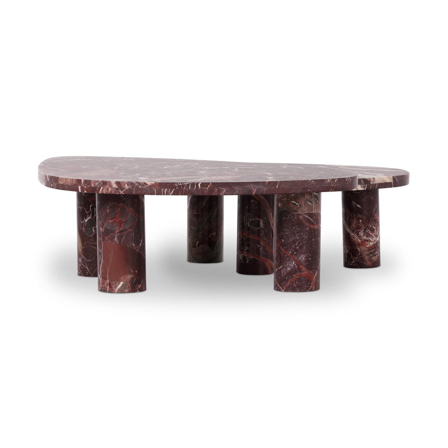 ZION COFFEE TABLE - MERLOT MARBLE