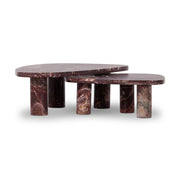 ZION COFFEE TABLE - MERLOT MARBLE
