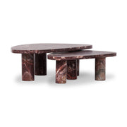 ZION COFFEE TABLE - MERLOT MARBLE