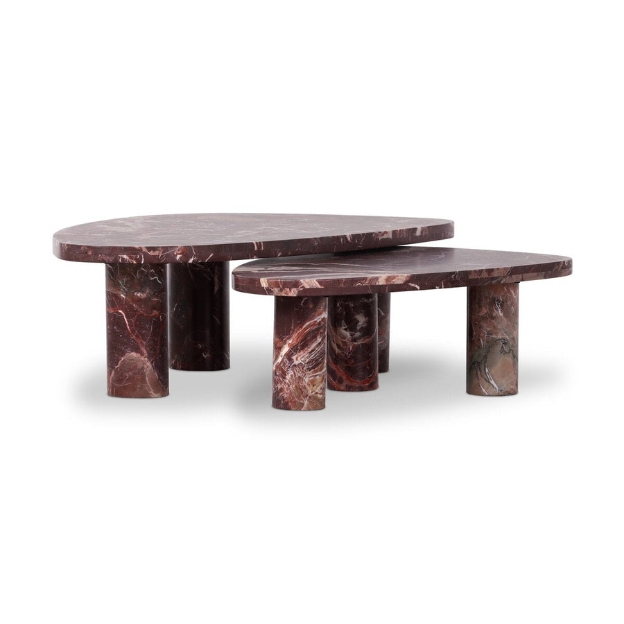 ZION COFFEE TABLE - MERLOT MARBLE