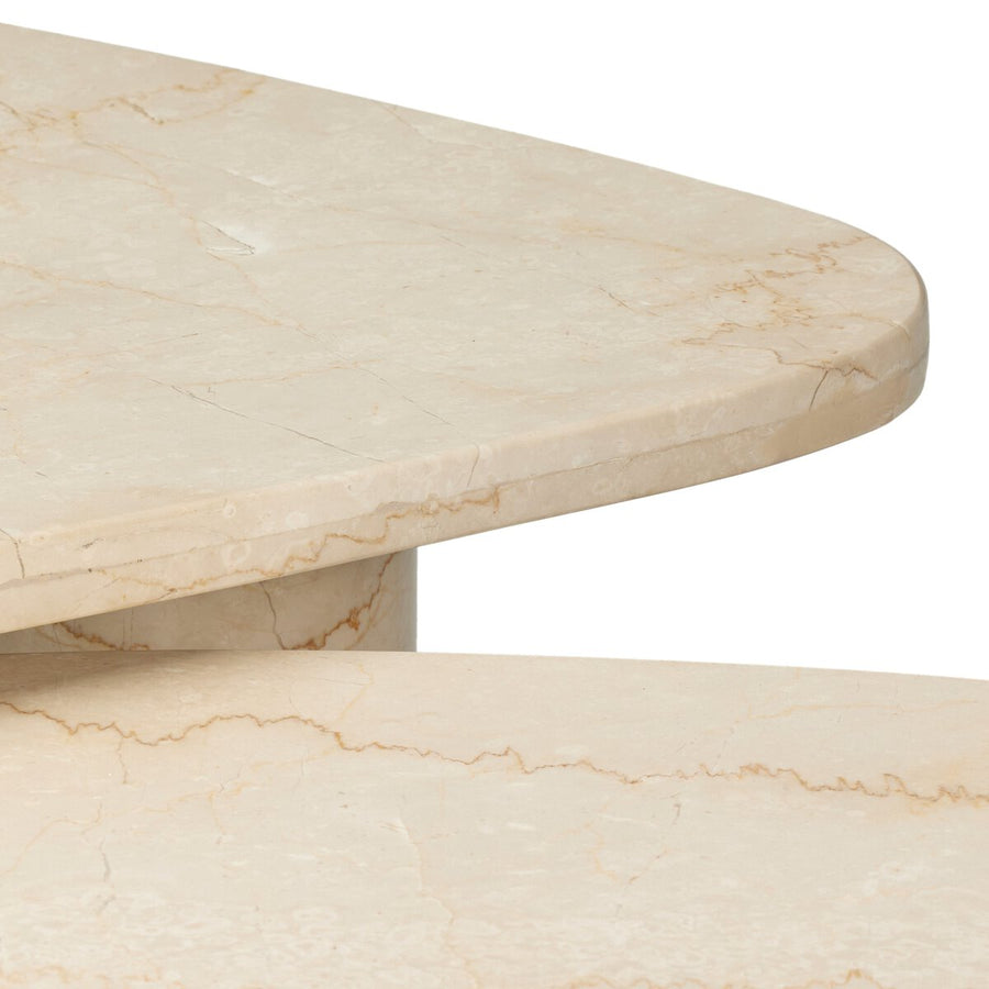 ZION COFFEE TABLE - CREAM MARBLE