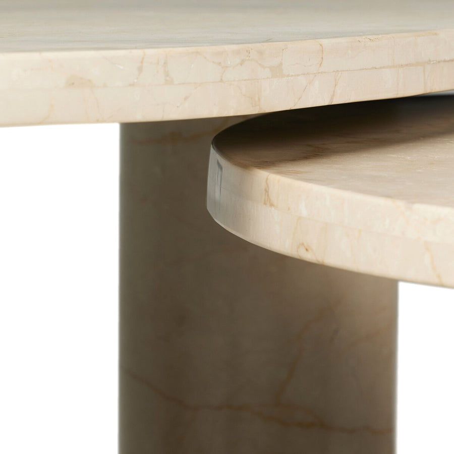 ZION COFFEE TABLE - CREAM MARBLE