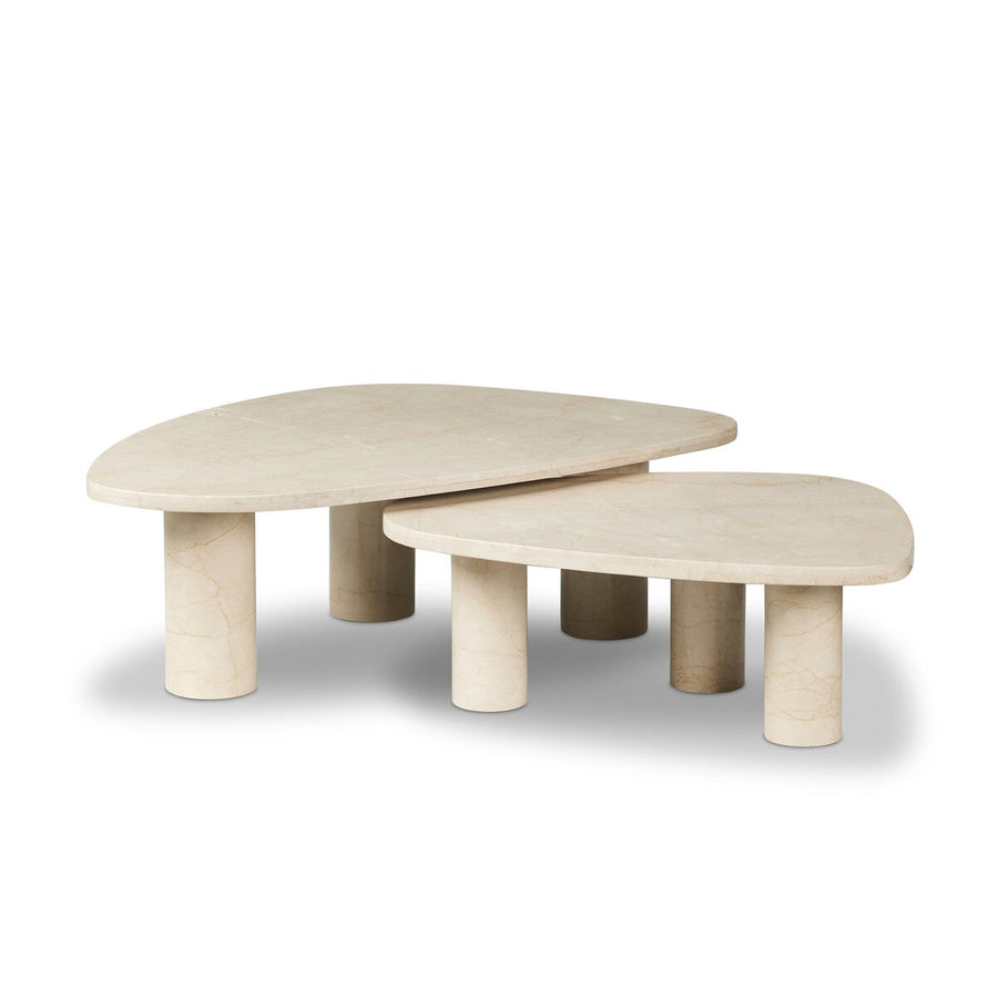 ZION COFFEE TABLE - CREAM MARBLE