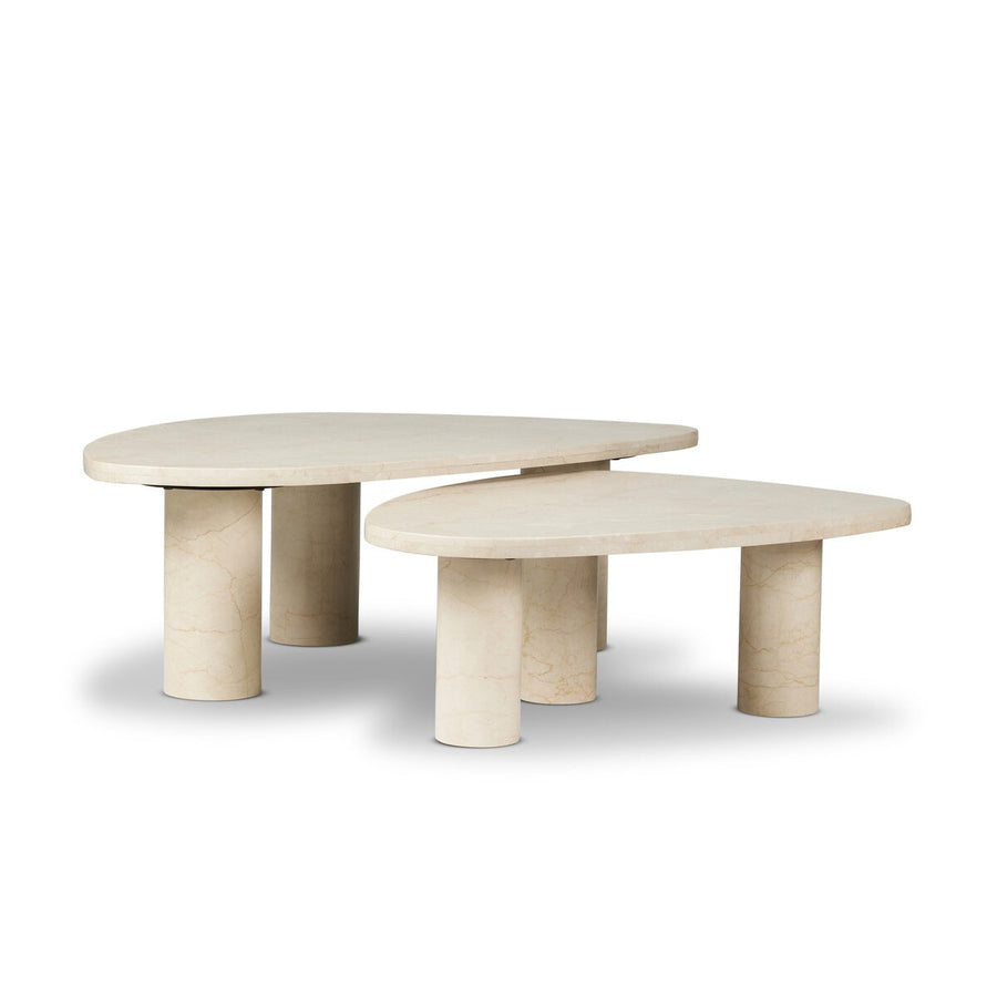 ZION COFFEE TABLE - CREAM MARBLE