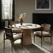 JANICE DINING TABLE-SANDY CASCADE