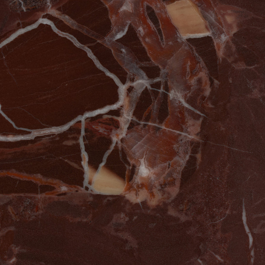 ZION ACCENT TABLE - MERLOT MARBLE