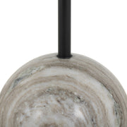 VIOLA END TABLE - ANTIQUE WHITE MARBLE
