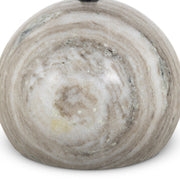 VIOLA END TABLE - ANTIQUE WHITE MARBLE
