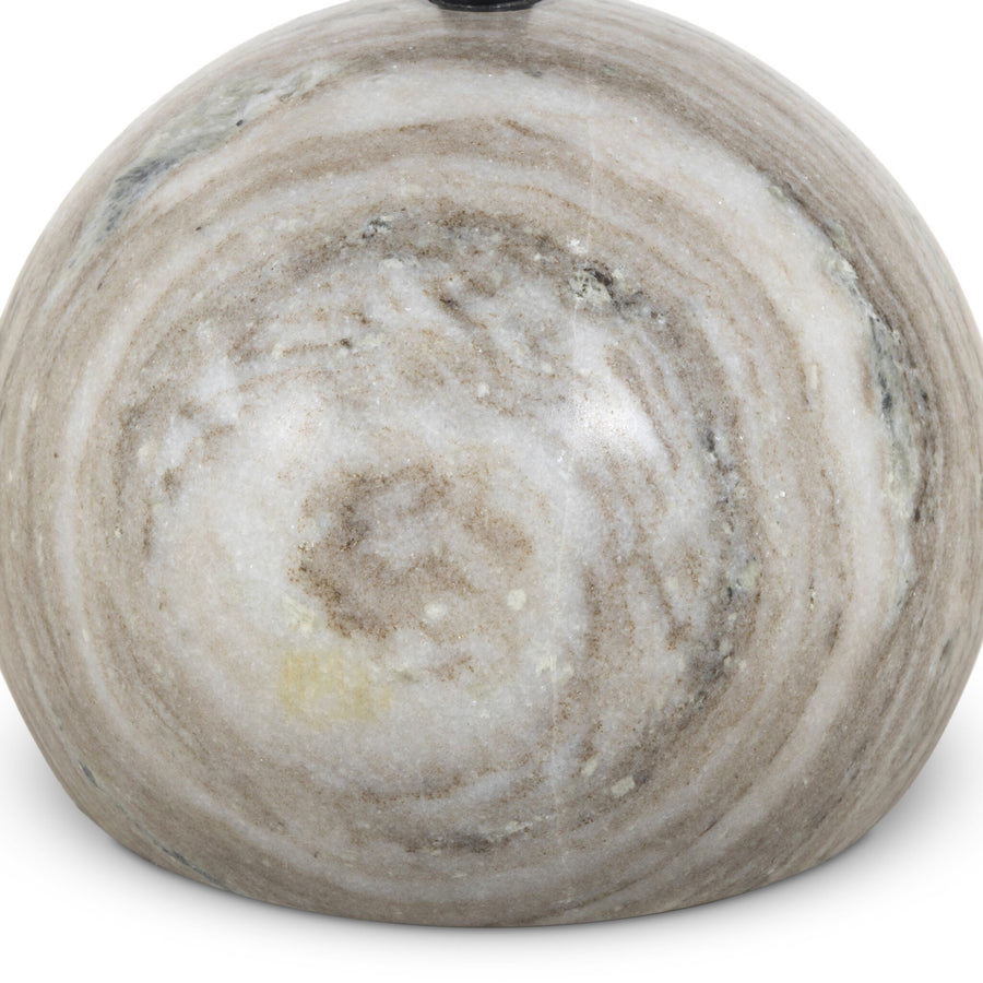 VIOLA END TABLE - ANTIQUE WHITE MARBLE