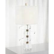 ASYMMETRICAL CRYSTAL TABLE LAMP