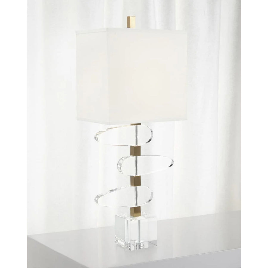 ASYMMETRICAL CRYSTAL TABLE LAMP