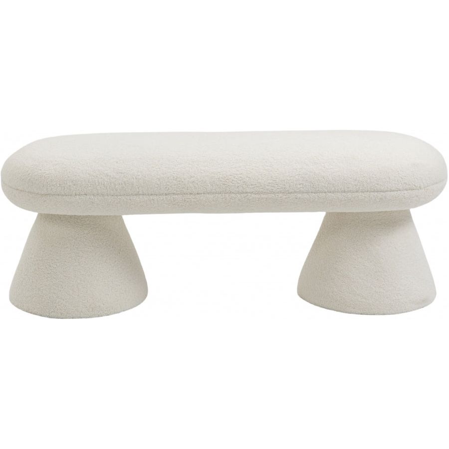 DRUM OVAL OTTOMAN - BEIGE