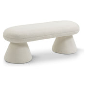 DRUM OVAL OTTOMAN - BEIGE