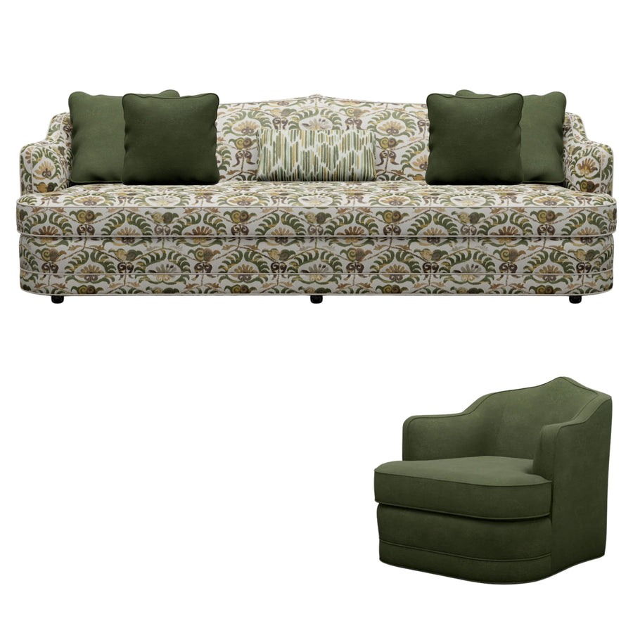 BUKHARA LIVING SET - TWO SOFAS & TWO CHAIRS