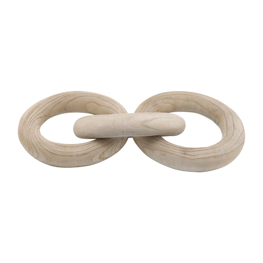 21" 3 WOODEN RINGS, NATURAL