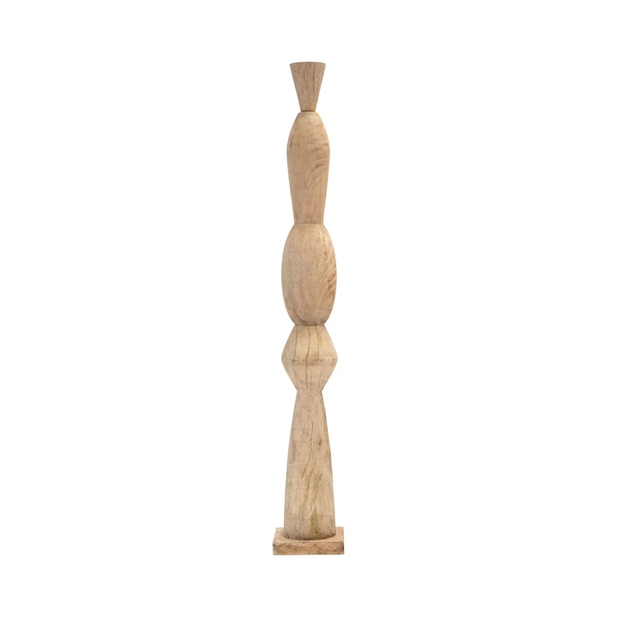 WOOD,TOTEM PILLAR , BROWN