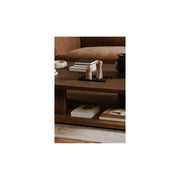 CASEY LARGE COFFEE TABLE - DARK BROWN