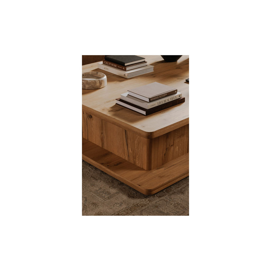 CASEY LARGE COFFEE TABLE - RUSTIC OAK