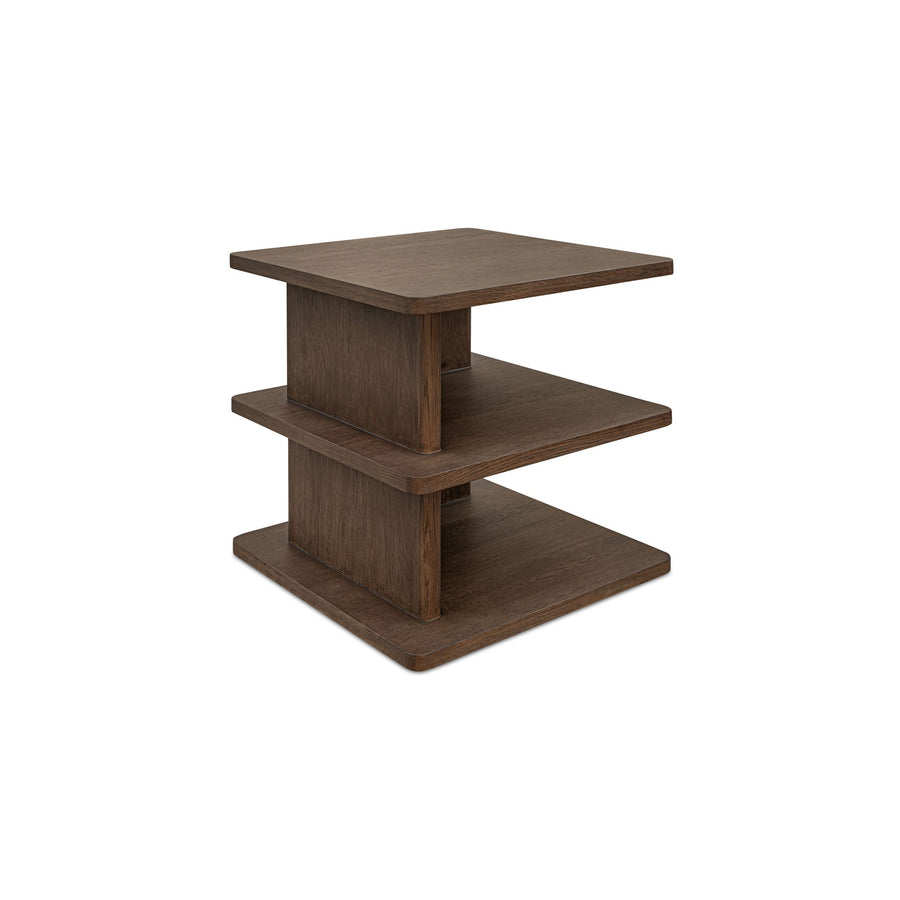 CASEY SIDE TABLE - DARK BROWN