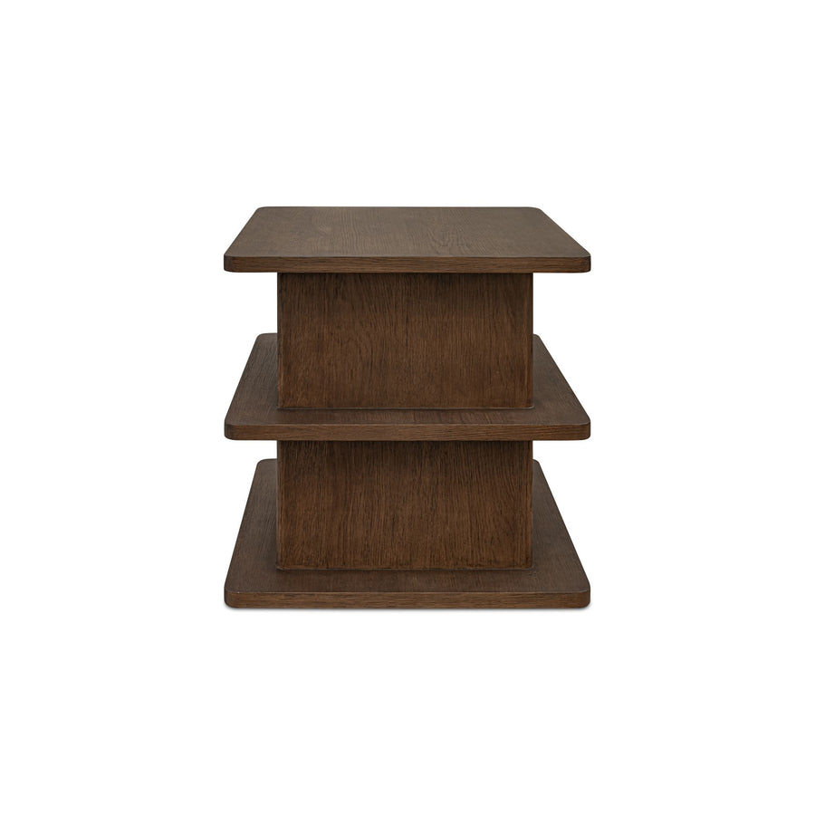 CASEY SIDE TABLE - DARK BROWN