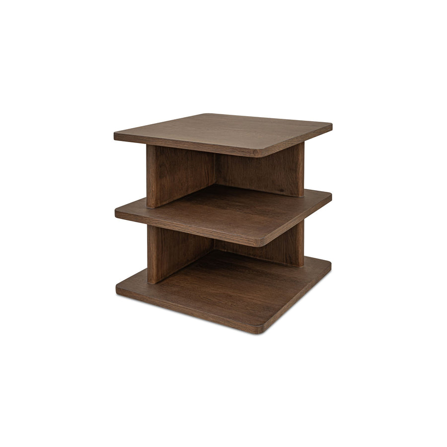 CASEY SIDE TABLE - DARK BROWN