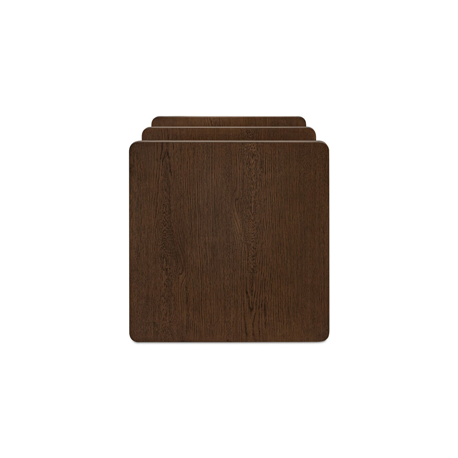 CASEY SIDE TABLE - DARK BROWN
